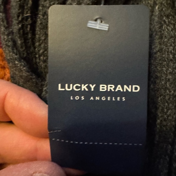 Lucky Brand Charcoal Knit Scarf - Picture 2 of 3